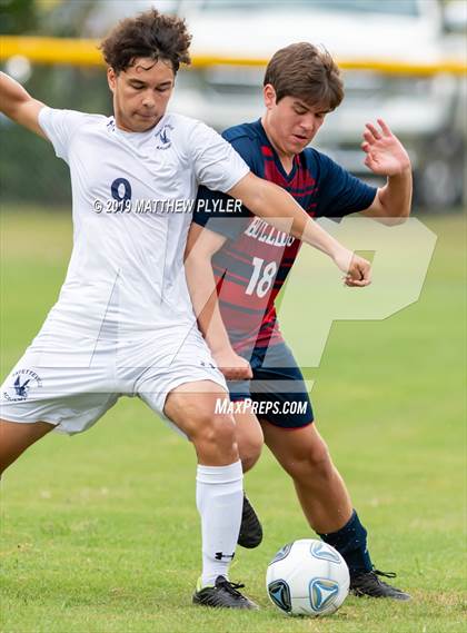 Thumbnail 1 in Terry Sanford vs. Fayetteville Academy (Battle for the Bell) photogallery.