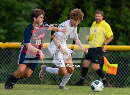 Thumbnail 2 in Terry Sanford vs. Fayetteville Academy (Battle for the Bell) photogallery.