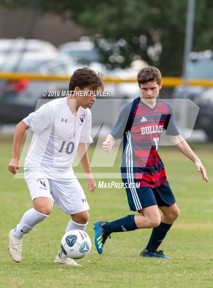 Thumbnail 3 in Terry Sanford vs. Fayetteville Academy (Battle for the Bell) photogallery.