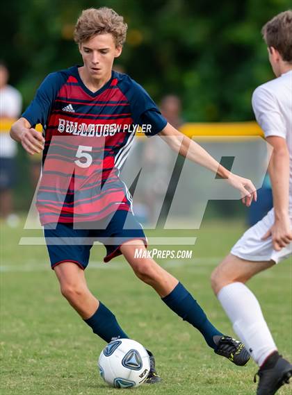 Thumbnail 3 in Terry Sanford vs. Fayetteville Academy (Battle for the Bell) photogallery.