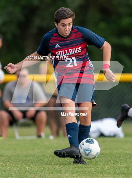 Thumbnail 1 in Terry Sanford vs. Fayetteville Academy (Battle for the Bell) photogallery.