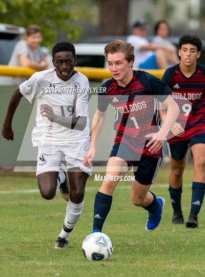 Thumbnail 1 in Terry Sanford vs. Fayetteville Academy (Battle for the Bell) photogallery.