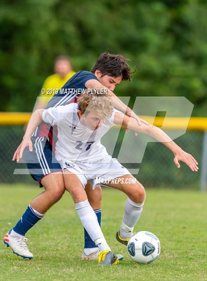 Thumbnail 2 in Terry Sanford vs. Fayetteville Academy (Battle for the Bell) photogallery.
