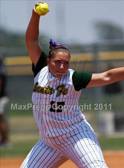 Thumbnail 1 in Santa Fe vs Montgomery (UIL 4A Region III Final - Game 3) photogallery.