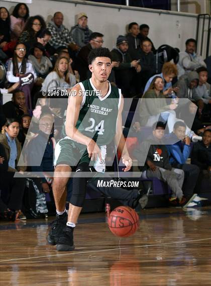 Thumbnail 1 in Sacred Heart Cathedral Preparatory vs. Burbank (St. Hope Elite Classic) photogallery.