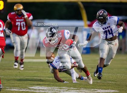 Thumbnail 3 in NCCA East vs West All Stars Football Game  photogallery.