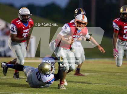 Thumbnail 2 in NCCA East vs West All Stars Football Game  photogallery.