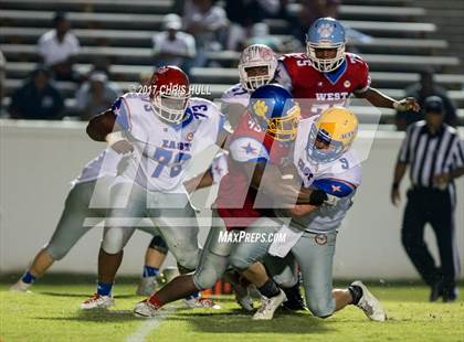 Thumbnail 2 in NCCA East vs West All Stars Football Game  photogallery.