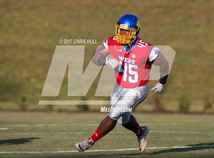 Thumbnail 2 in NCCA East vs West All Stars Football Game  photogallery.