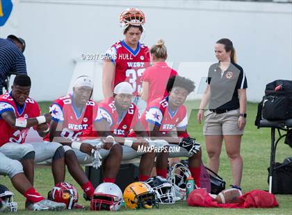 Thumbnail 3 in NCCA East vs West All Stars Football Game  photogallery.