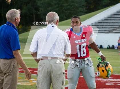 Thumbnail 2 in NCCA East vs West All Stars Football Game  photogallery.