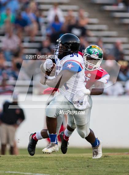 Thumbnail 3 in NCCA East vs West All Stars Football Game  photogallery.