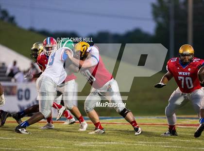 Thumbnail 1 in NCCA East vs West All Stars Football Game  photogallery.