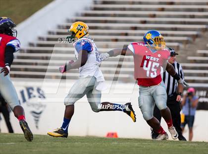 Thumbnail 1 in NCCA East vs West All Stars Football Game  photogallery.