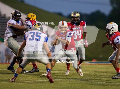 Thumbnail 1 in NCCA East vs West All Stars Football Game  photogallery.