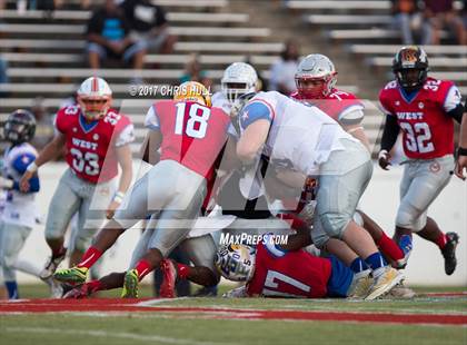 Thumbnail 2 in NCCA East vs West All Stars Football Game  photogallery.