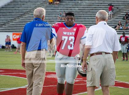 Thumbnail 3 in NCCA East vs West All Stars Football Game  photogallery.
