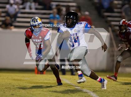 Thumbnail 1 in NCCA East vs West All Stars Football Game  photogallery.