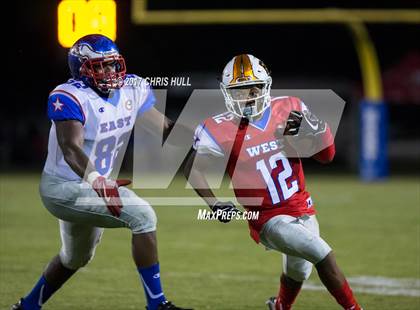 Thumbnail 3 in NCCA East vs West All Stars Football Game  photogallery.