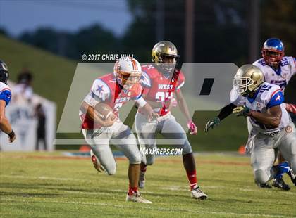 Thumbnail 2 in NCCA East vs West All Stars Football Game  photogallery.