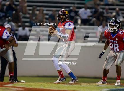 Thumbnail 2 in NCCA East vs West All Stars Football Game  photogallery.