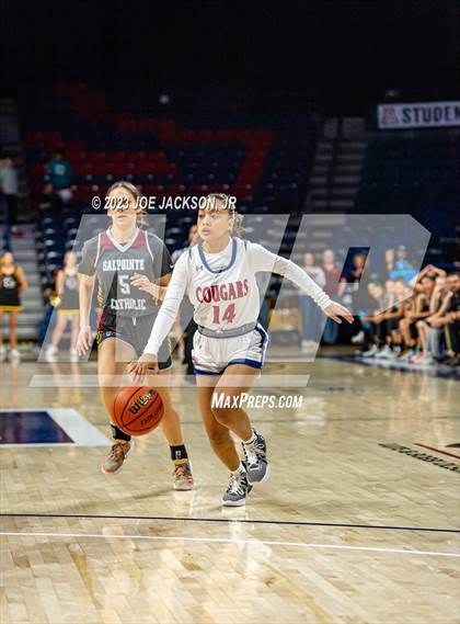 Thumbnail 3 in Salpointe Catholic @ Sahuaro (MLK Basketball Classic) photogallery.