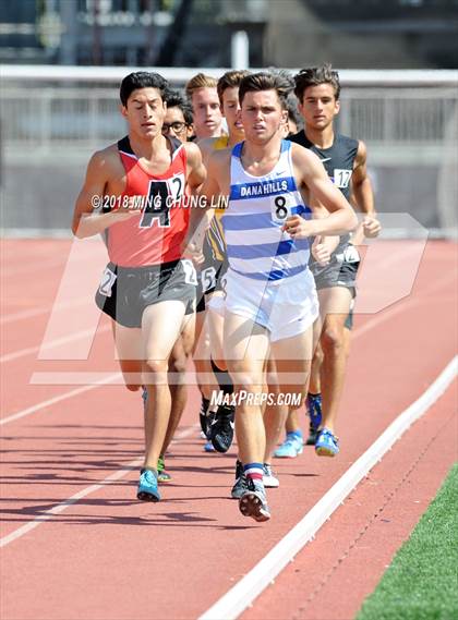 Thumbnail 1 in CIF SS Track & Field Masters Meet (Boys 3200 Meter Run) photogallery.