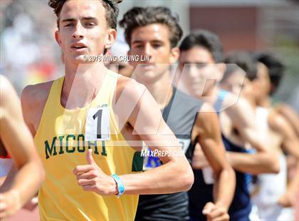 Thumbnail 1 in CIF SS Track & Field Masters Meet (Boys 3200 Meter Run) photogallery.