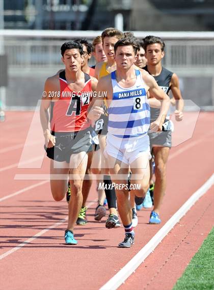 Thumbnail 2 in CIF SS Track & Field Masters Meet (Boys 3200 Meter Run) photogallery.