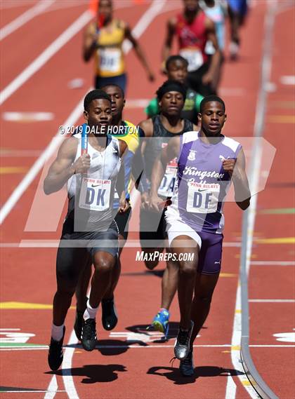 Thumbnail 3 in Penn Relays (Boys 4 x 400) photogallery.