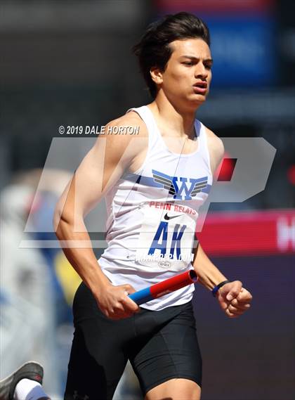 Thumbnail 1 in Penn Relays (Boys 4 x 400) photogallery.