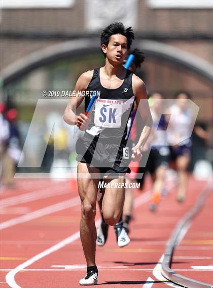 Thumbnail 3 in Penn Relays (Boys 4 x 400) photogallery.