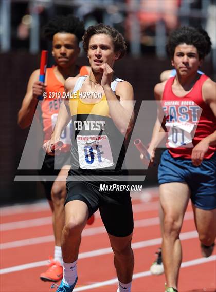 Thumbnail 3 in Penn Relays (Boys 4 x 400) photogallery.