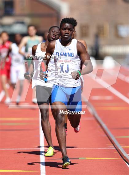 Thumbnail 3 in Penn Relays (Boys 4 x 400) photogallery.