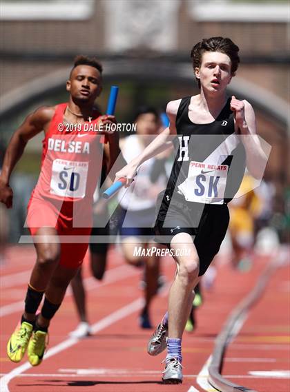 Thumbnail 2 in Penn Relays (Boys 4 x 400) photogallery.