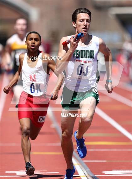 Thumbnail 3 in Penn Relays (Boys 4 x 400) photogallery.