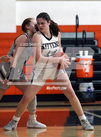 Thumbnail 3 in Moulton vs Industrial (Schulenburg Lady Horn Varsity Tournament) photogallery.