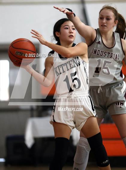 Thumbnail 2 in Moulton vs Industrial (Schulenburg Lady Horn Varsity Tournament) photogallery.
