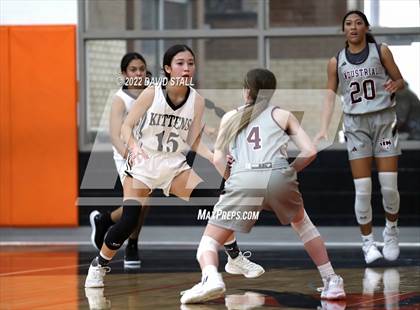 Thumbnail 3 in Moulton vs Industrial (Schulenburg Lady Horn Varsity Tournament) photogallery.