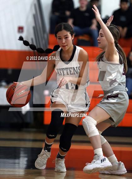 Thumbnail 3 in Moulton vs Industrial (Schulenburg Lady Horn Varsity Tournament) photogallery.