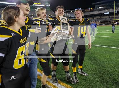 Thumbnail 3 in Worth County/Northeast Nodaway vs. Drexel/Miami - MSHSAA Show-Me Bowl photogallery.