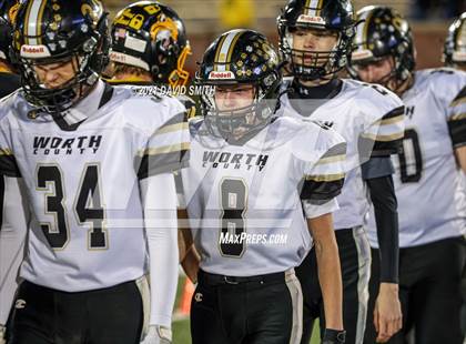 Thumbnail 1 in Worth County/Northeast Nodaway vs. Drexel/Miami - MSHSAA Show-Me Bowl photogallery.