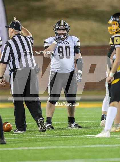 Thumbnail 3 in Worth County/Northeast Nodaway vs. Drexel/Miami - MSHSAA Show-Me Bowl photogallery.