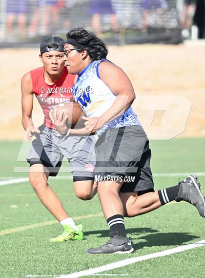 Thumbnail 2 in San Pasqual Valley vs. Monument Valley (ACU 7v7 Tournament) photogallery.