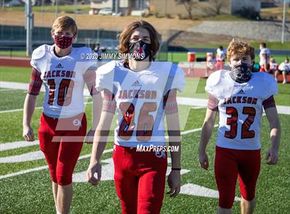 Thumbnail 2 in Platte County vs. Jackson (MSHSAA Class 5 Final) photogallery.
