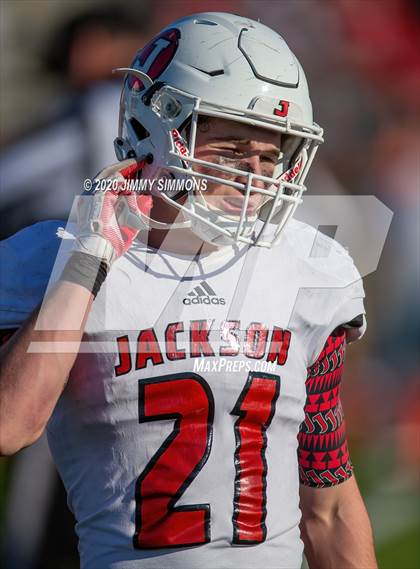 Thumbnail 2 in Platte County vs. Jackson (MSHSAA Class 5 Final) photogallery.