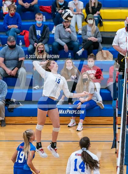 Thumbnail 2 in Roncalli vs Brownsburg (IHSAA 4A Regional Semifinal) photogallery.