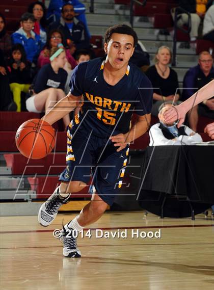 Thumbnail 3 in Olympia vs. JW North (MaxPreps Holiday Classic) photogallery.