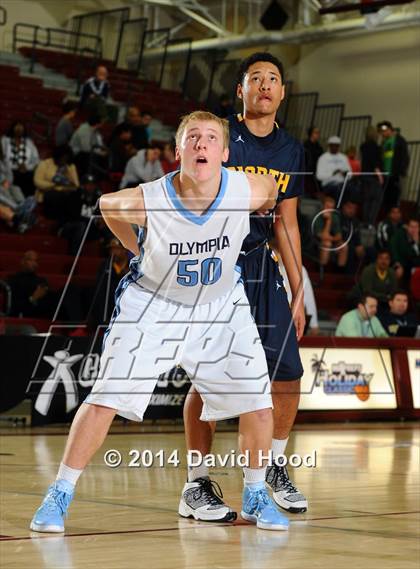 Thumbnail 2 in Olympia vs. JW North (MaxPreps Holiday Classic) photogallery.