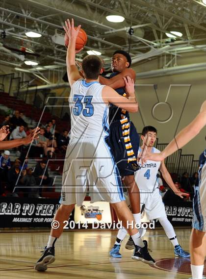 Thumbnail 1 in Olympia vs. JW North (MaxPreps Holiday Classic) photogallery.